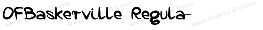OFBaskerville Regula字体转换